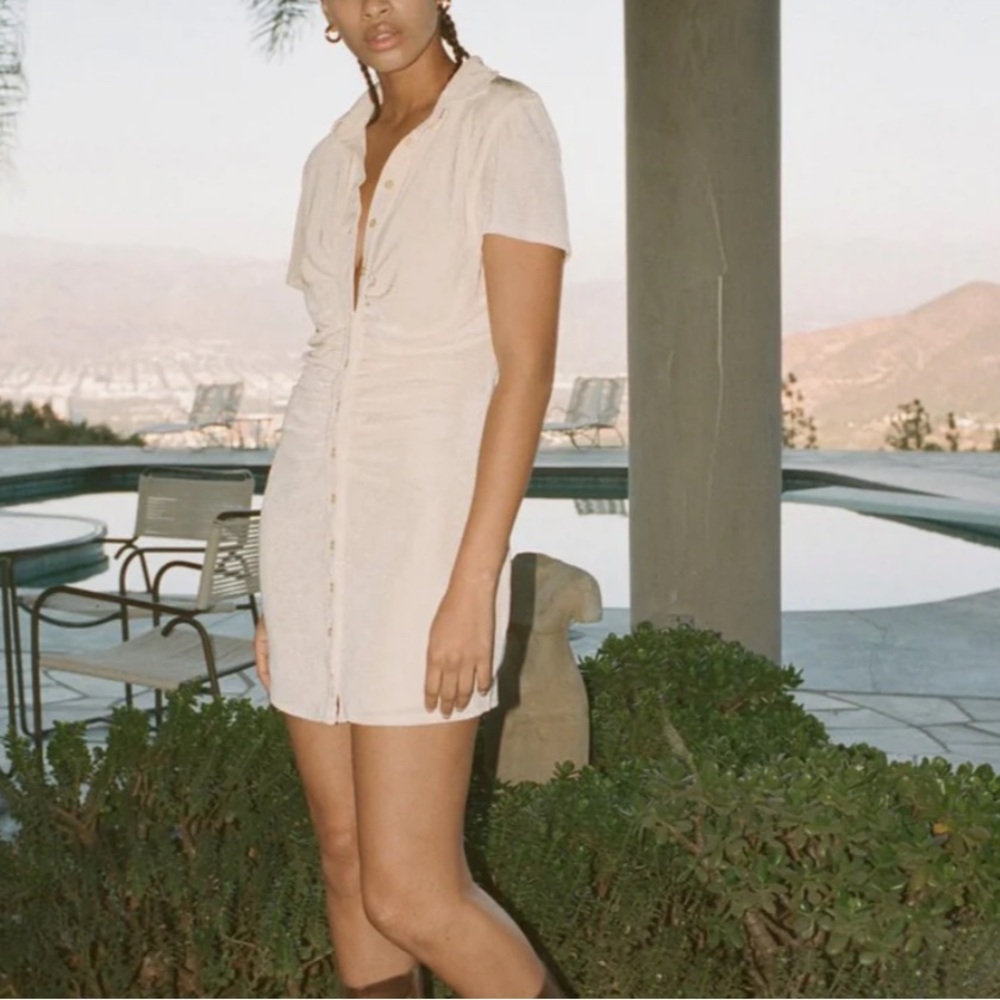 With Jean Alexa Dress - Buttercream size medium